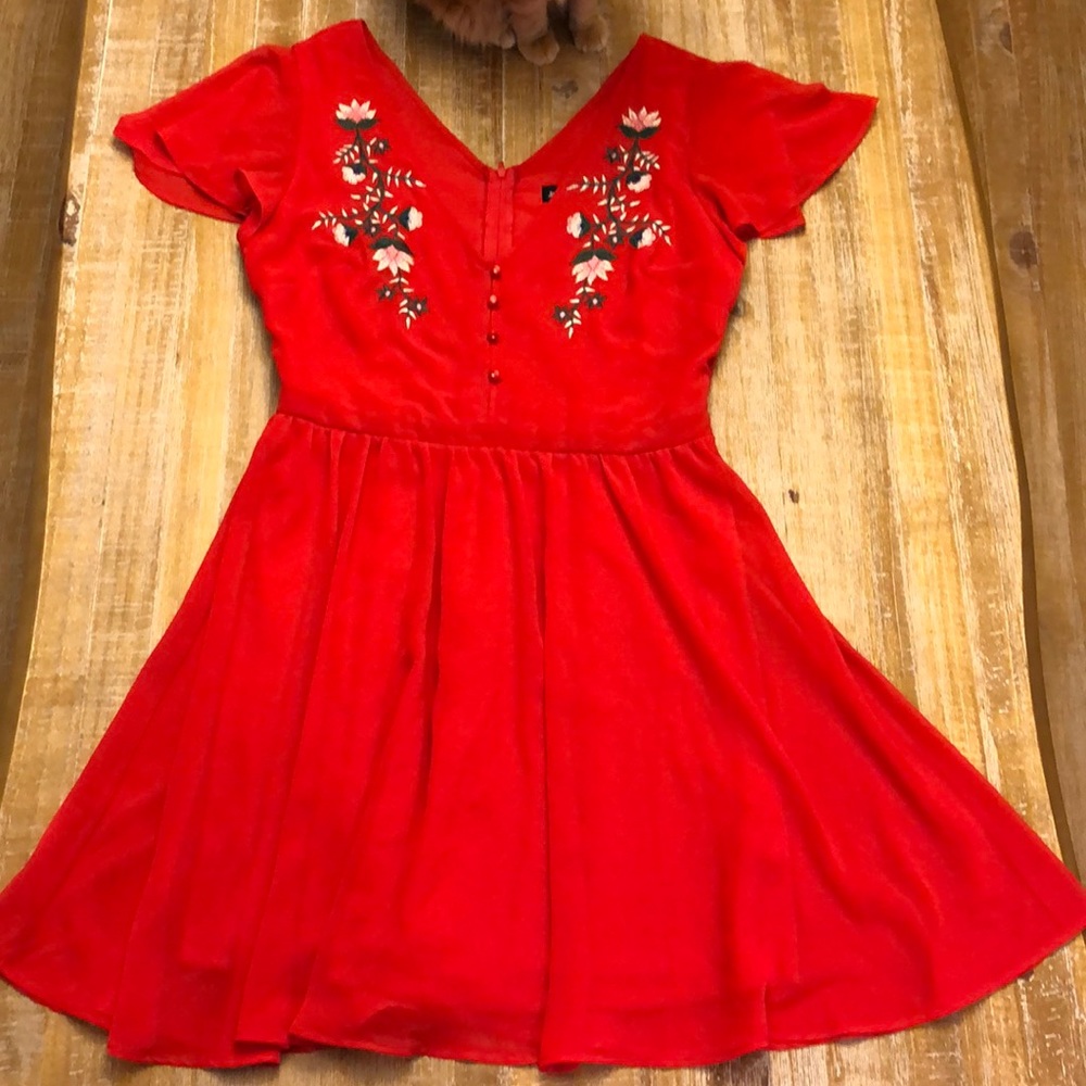 Red dress